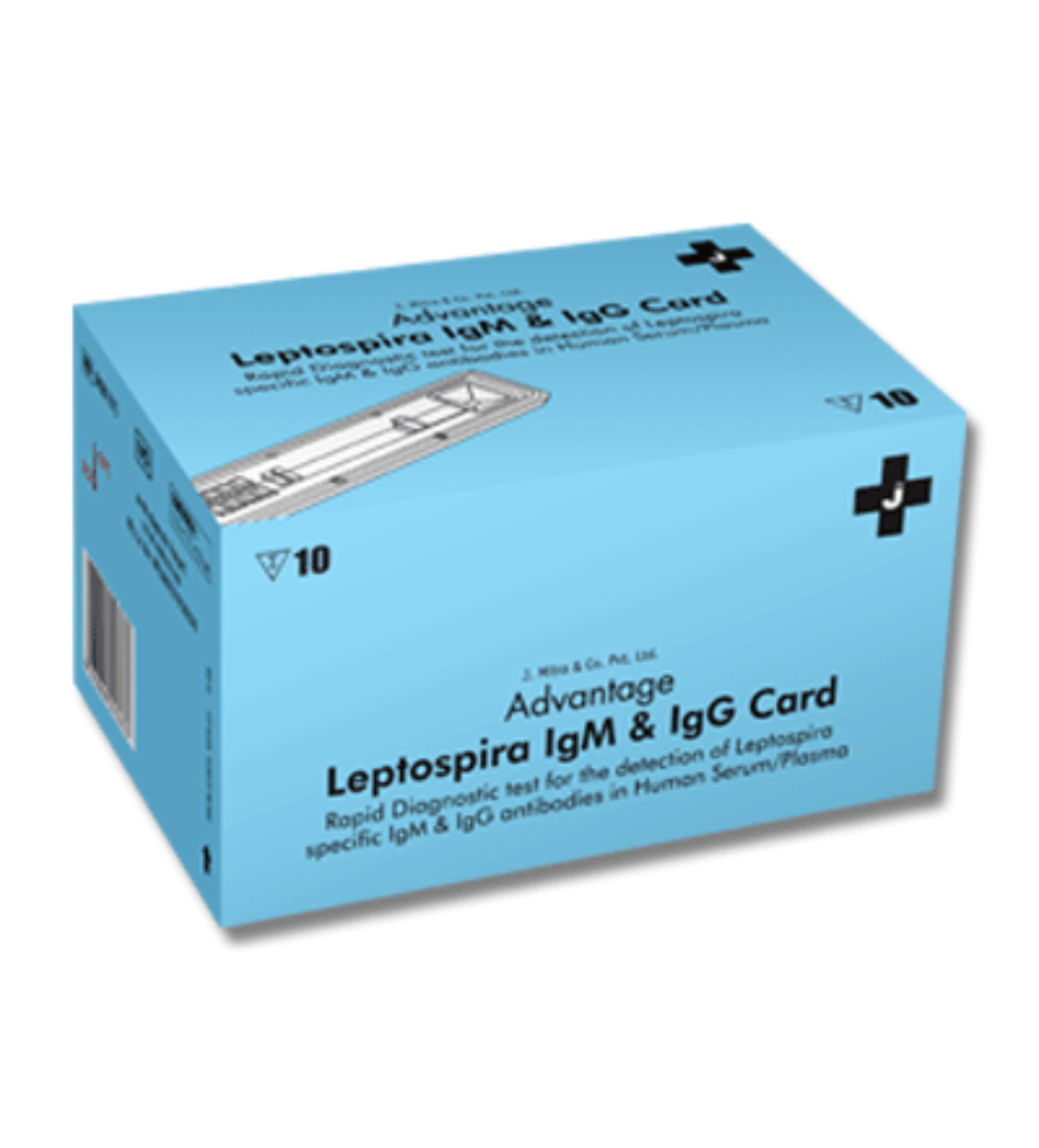 J Mitra Advantage Leptospira IgM & IgG Card