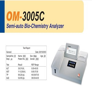 Oscar OM-3005C Semiautomatic Biochemistry analyzer