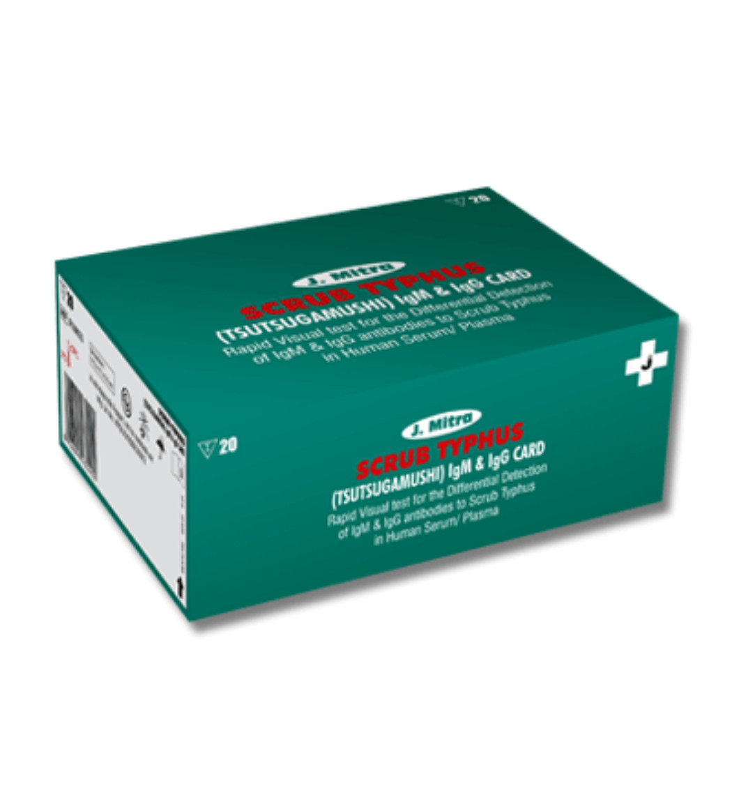 J Mitra Scrub Typhus IgM/IgG/IgA Card